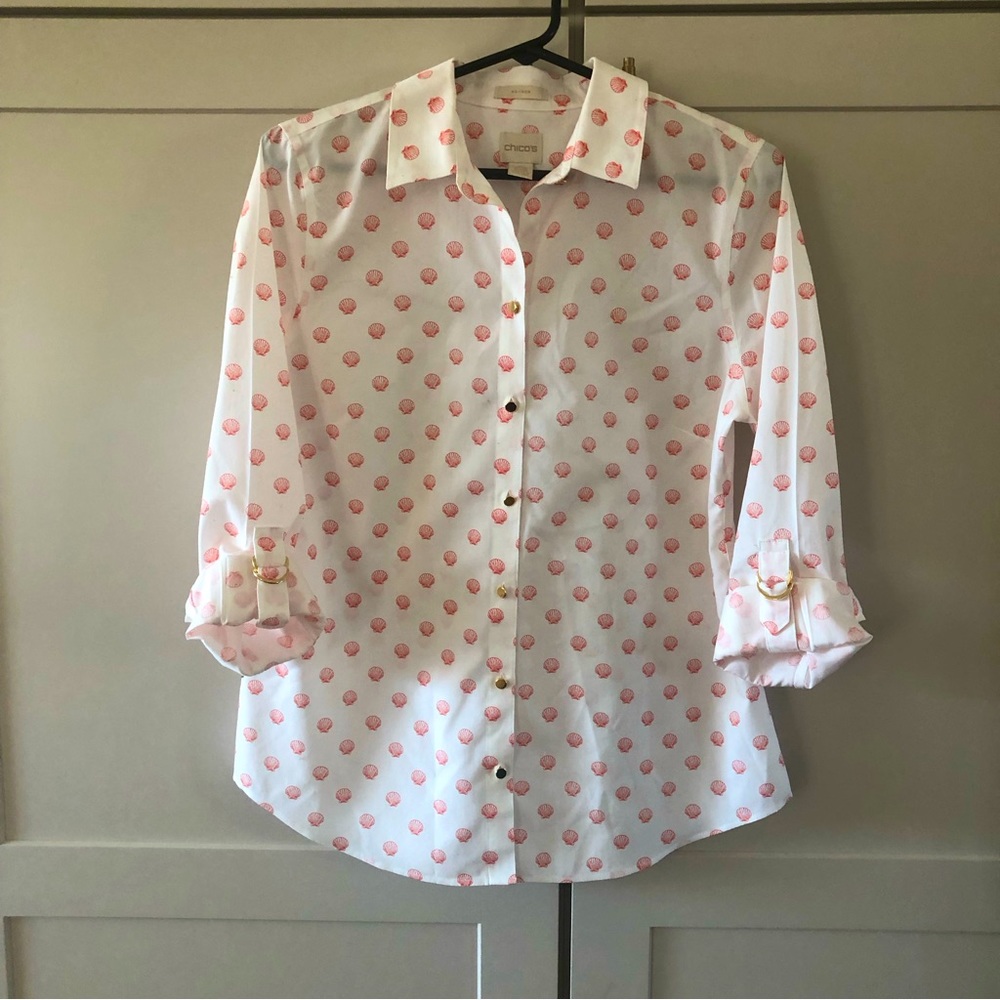 Chicos seashell shirt - no iron